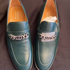 Gucci Green Loafers